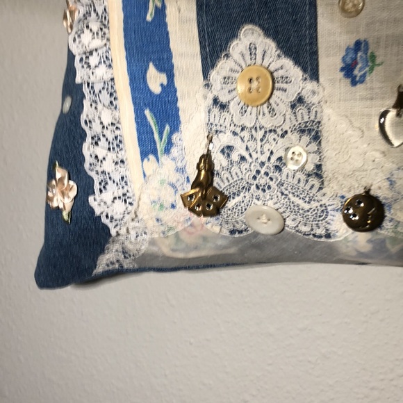 TOTE BAG HANDCRAFTED LUCY ISAACS CHARMS - Picture 8 of 15